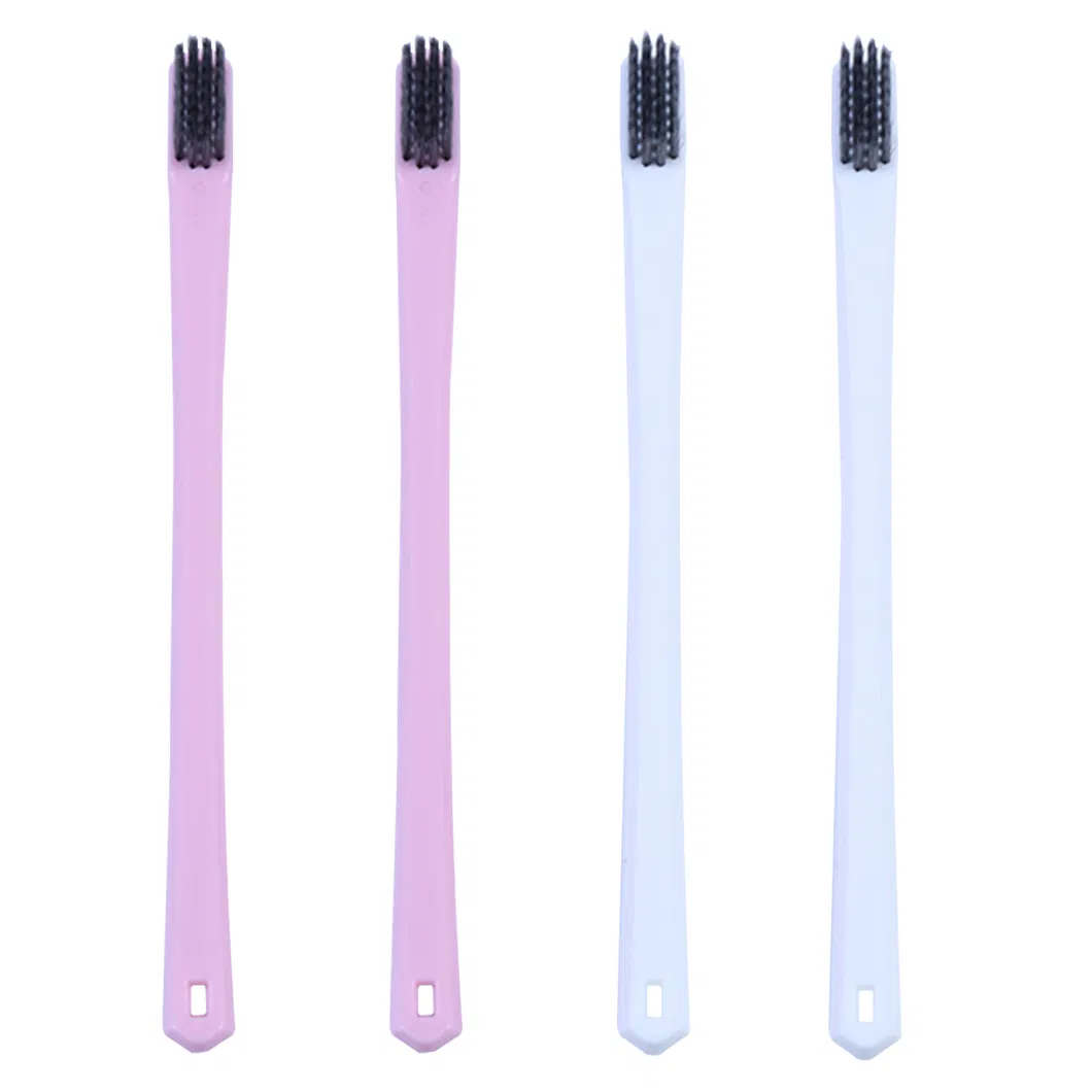 Adult Personal Cleaning OEM Nylon Reusable Plastic Toothbrush with FDA