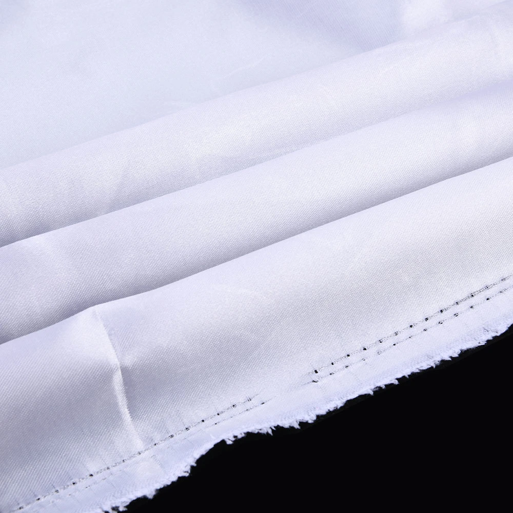 White 75D*250d Spandex Satin Fabric 100% Polyester Thick Satin for Women&prime;s Clothing