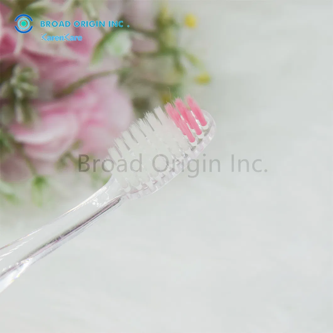 Home Use Special Adult Toothbrush Transparent Handle Luxury Tooth Brush Customized