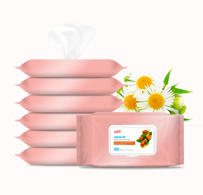 Biokleen Custom Logo Daily Face Wipes to Remove Dirt Oil Feminine Care Cleaning Cotton Tissue Makeup Remover Wet Wipes