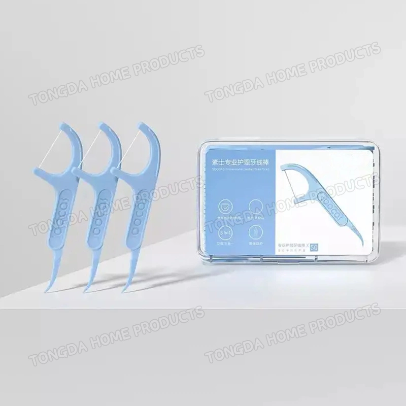 Discount Price Personalized OEM Eco Dental Floss Tooth Pick Oral Care 50PCS/Box Dental Floss