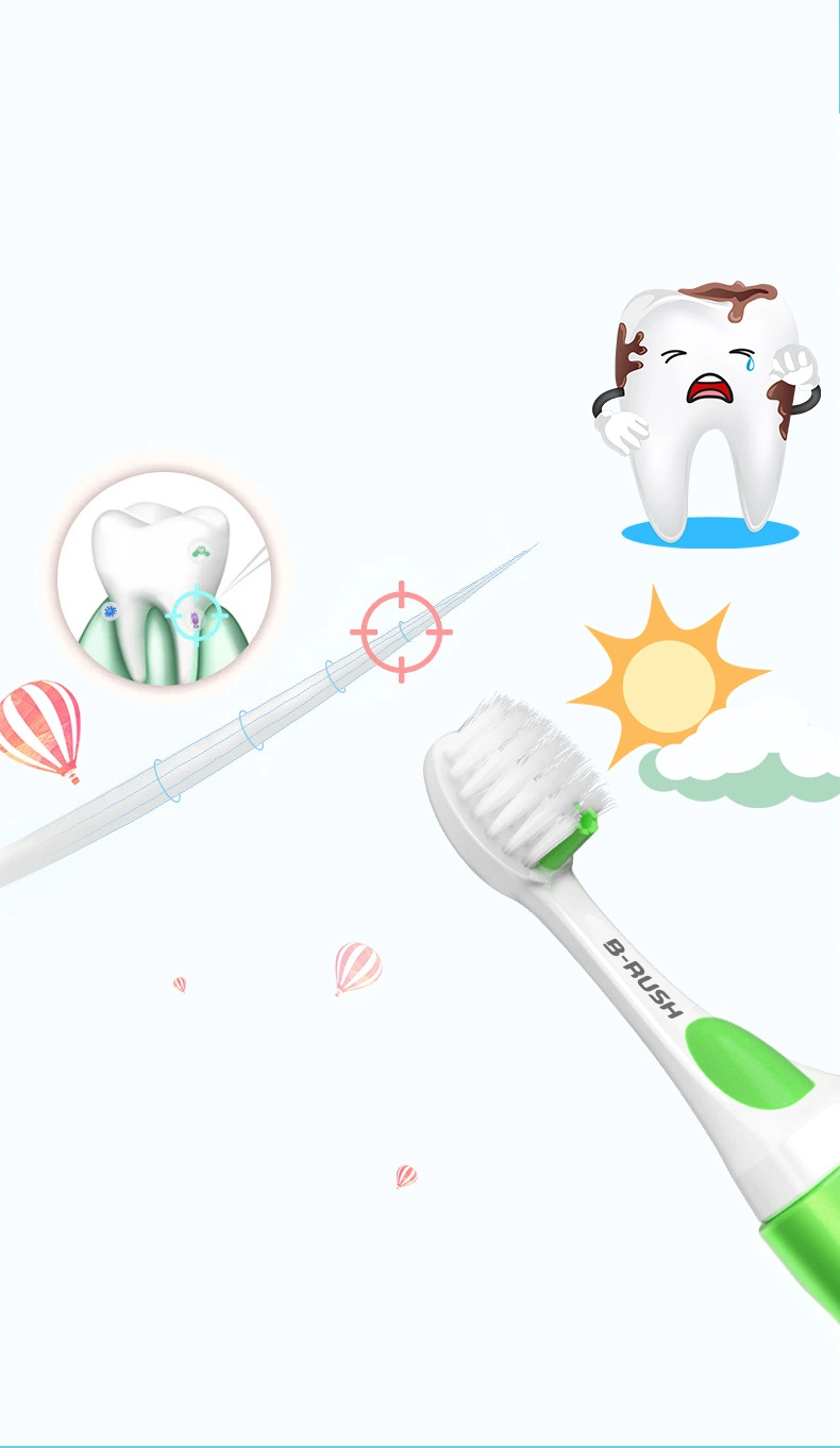 The Family Travel Special Type Fruit Taste Ultra Fine Soft Bristle Toothbrush for Children