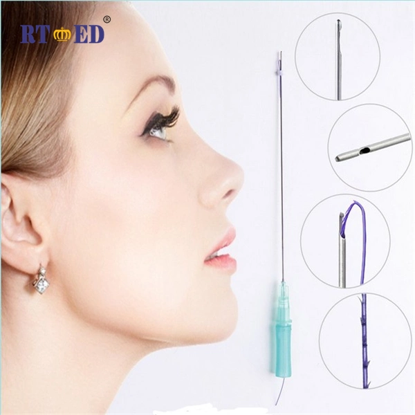 Beauty Pdo Cog Lifting Thread Pcl W Needles Korea Beauty Fio Pdo Medical Suture 23G 4D Cog Face