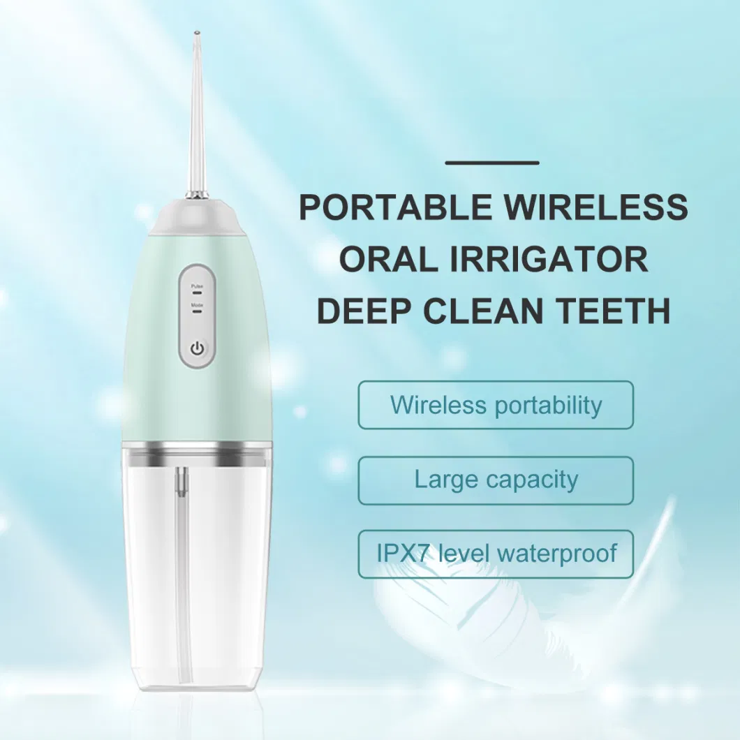 2021 Cordless Irrigator Oral 4 Modes Portable Rechargeable Electric Ultrasonic Dental Teeth Cleaner Water Flosser