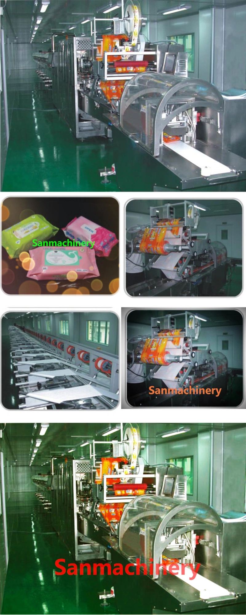 Chinese Suppliers Automatic Baby Wet Wipe Tissue Making Machine