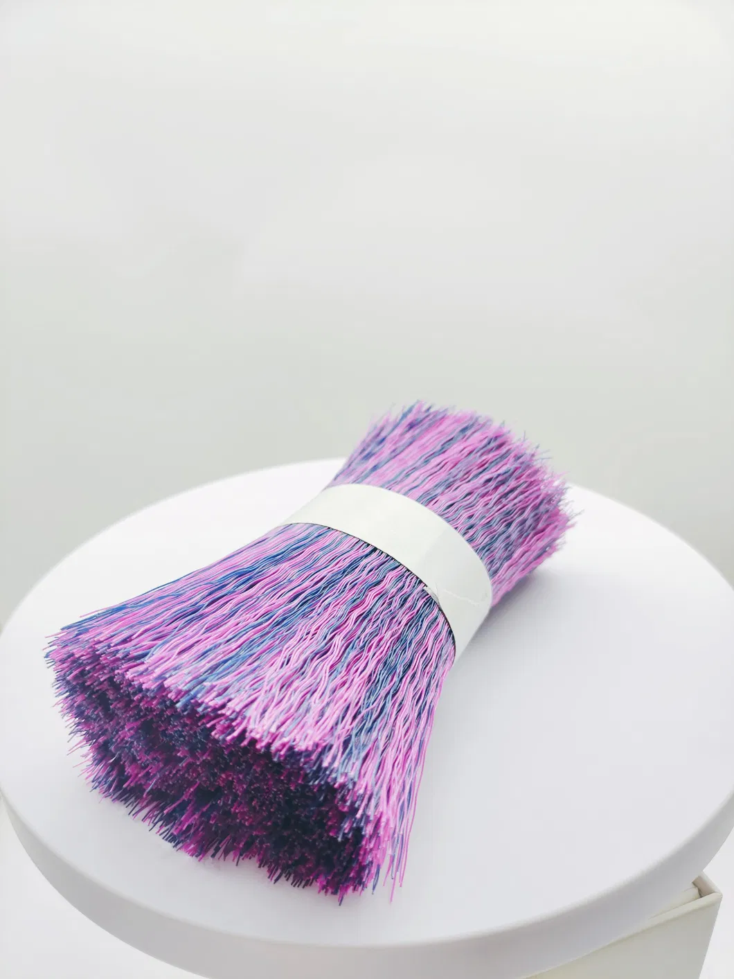 Supply of PVC Mixed Color Filament, Elasticity Fleece Bristles, Customized Corrugated Silk