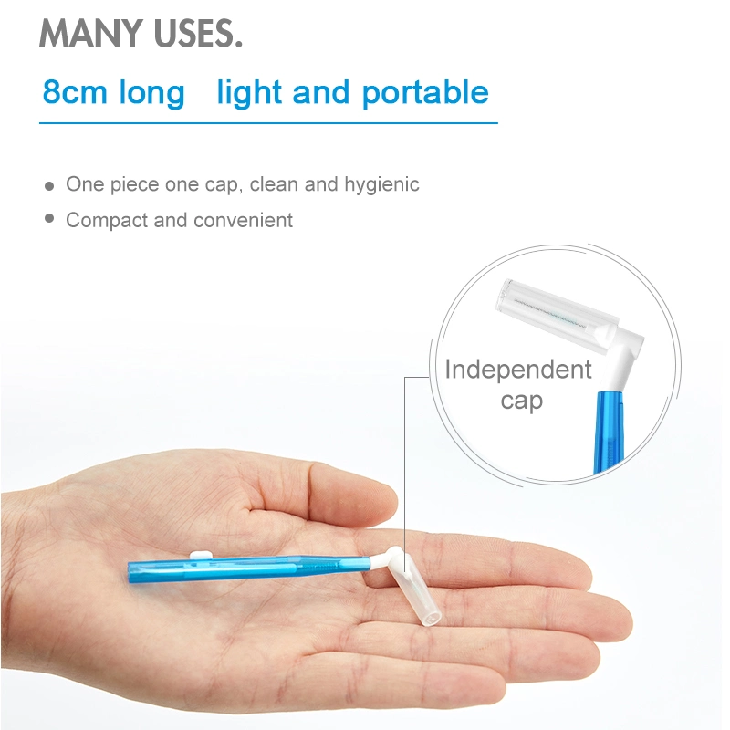 Two-in-One DuPont Household L-Shaped Interdental Brush to Clean Interdental Hygiene