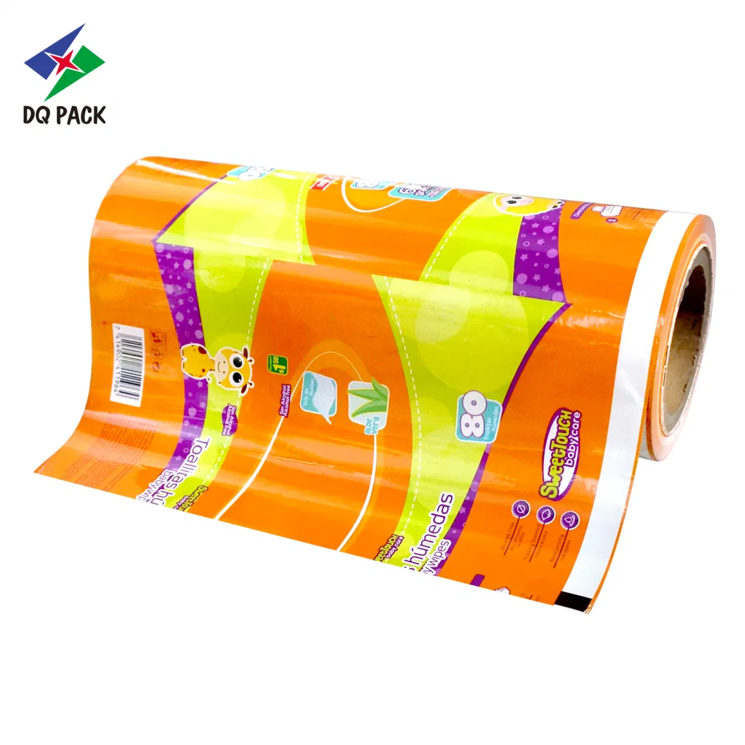 Baby Tissue Paper Wipes Plastic Packaging 3 Side Sachet Automatic Packing Roll Film