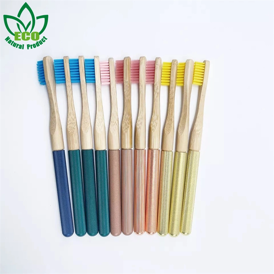 Aluminium Toothbrush with Replaceable Bamboo Head, Cepillo De Dientes