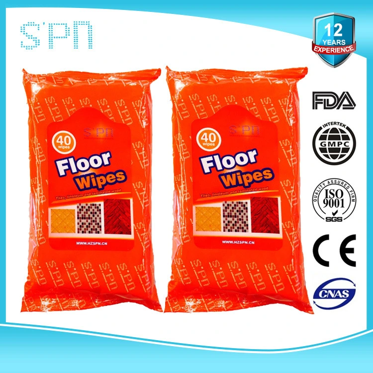 100% Biodegradable Bamboo Cleaning Wiping Cloth Alcohol Free Disinfect Soft Multi-Purpose Household Floor Wet Wipe Private Label Wet Disposable Floor Wipes