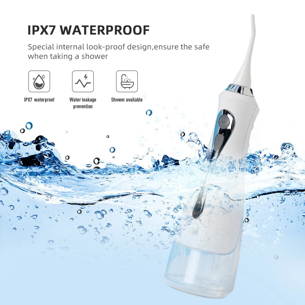 Water Flosser Professional Cordless Dental Oral Irrigator - Portable and Rechargeable Ipx7 Waterproof Water Flossing for Teeth Cleaning