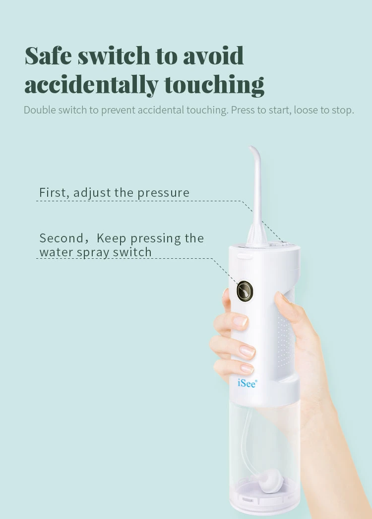 Isee White Moon Rabbit Electric Oral Irrigator Water Dental Flosser