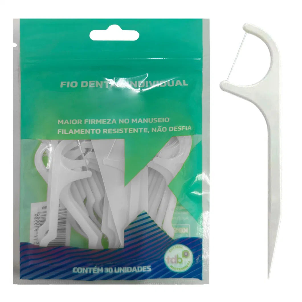 Private Label Plastic Dental Floss Pick with High Quality