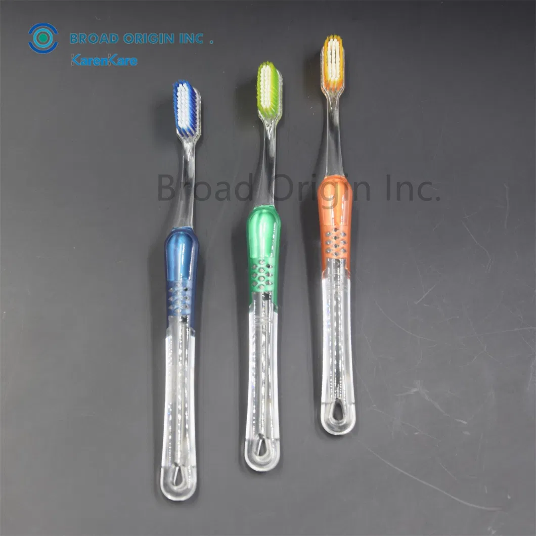Home Use Special Adult Toothbrush Transparent Handle Luxury Tooth Brush Customized