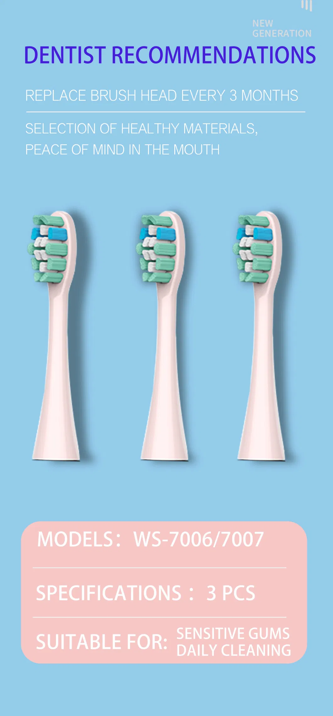 Replacement Electric Toothbrush Head for Superior Oral Care