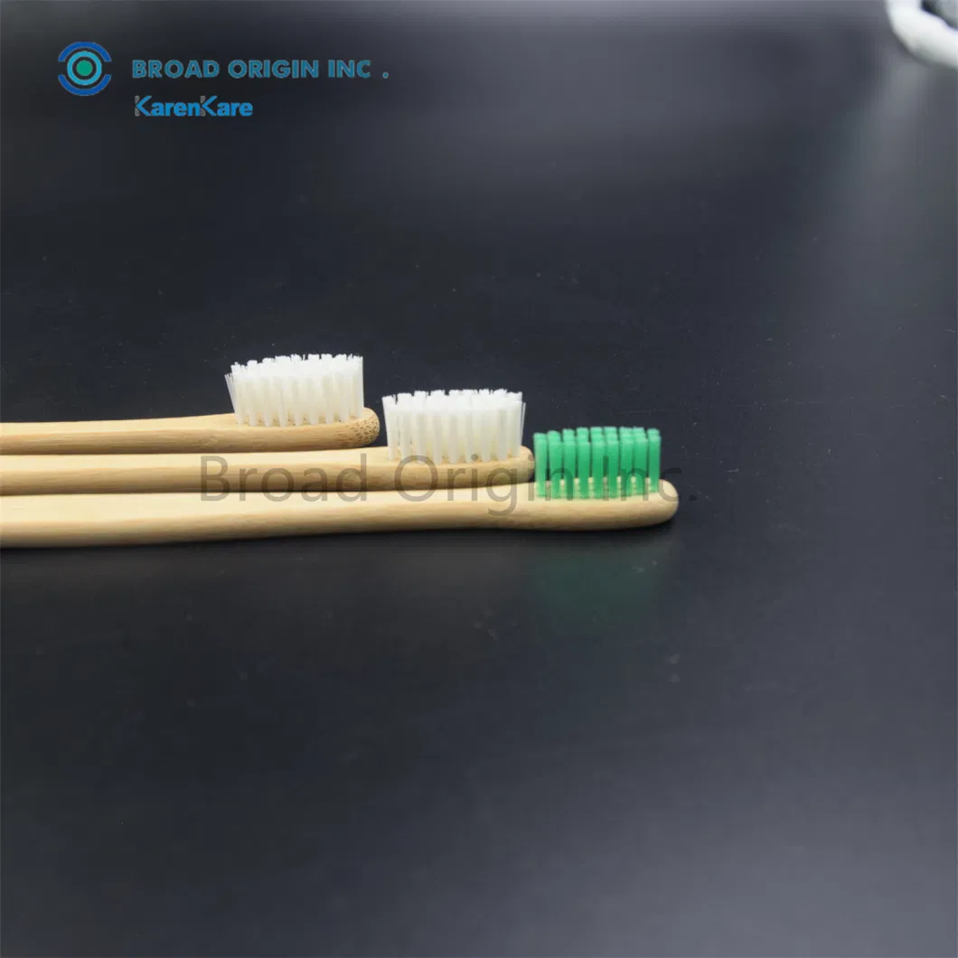 CE Eco-Friendly Natural Soft Colorful Bristle Bamboo Toothbrush Custom Logo