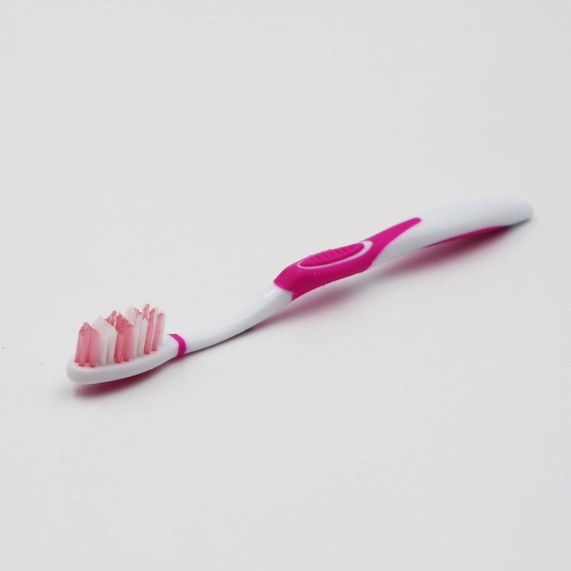 Wholesale Wave Type Soft Bristles Dental Care Handle Adult Toothbrush