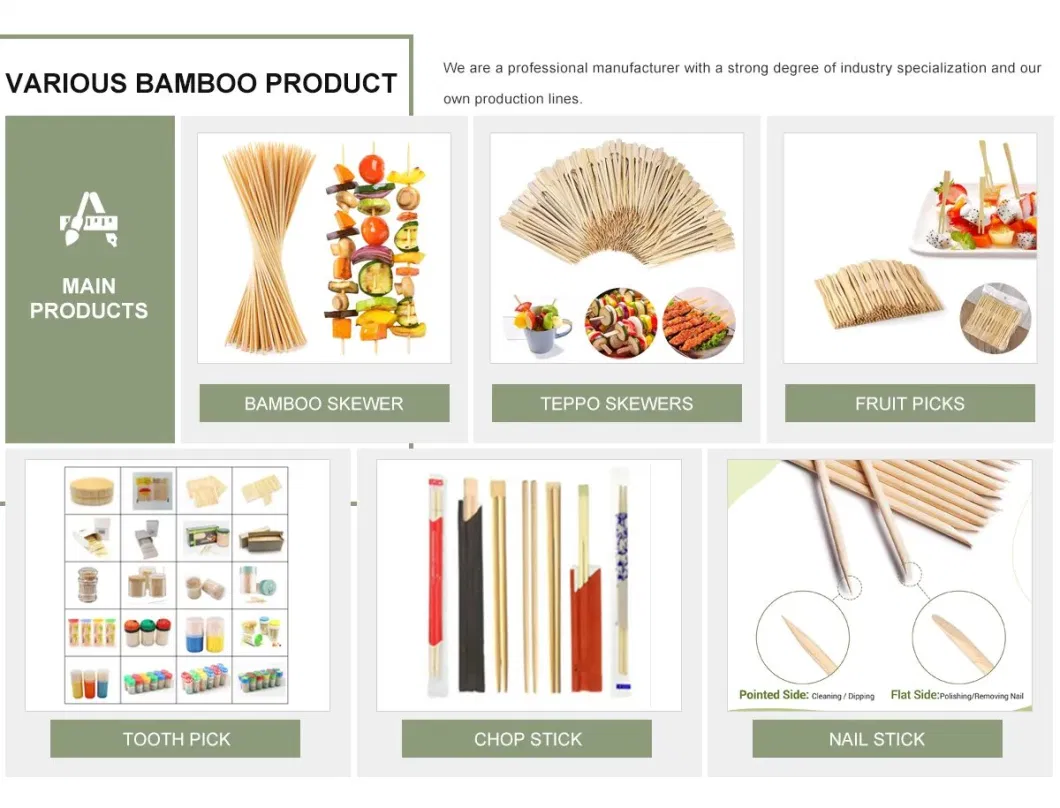 Plastic Bottle Packed Biodegradable Bottled Bamboo Toothpicks in Bottle