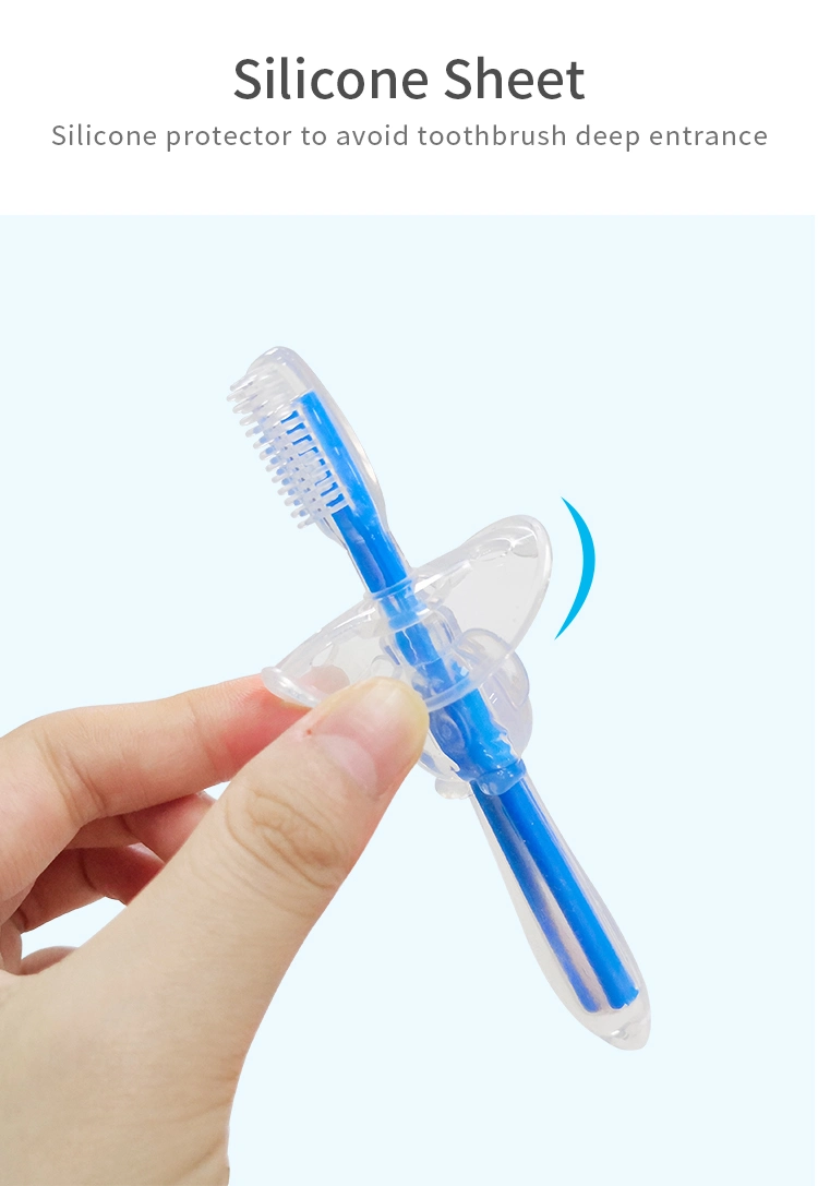 Kids Soft Silicone Toothbrush Manual Training Mouth Cleaning