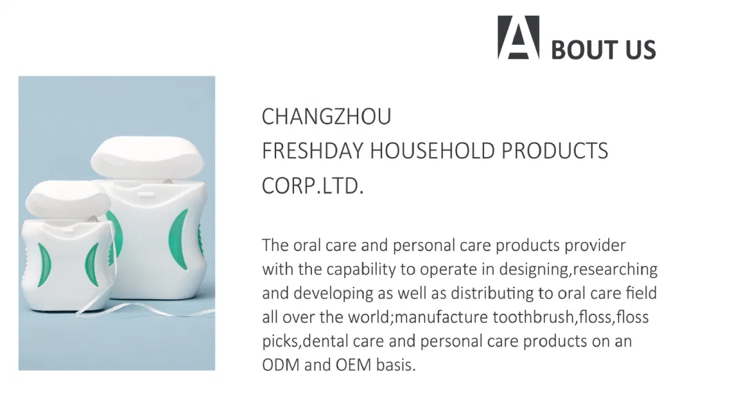 Customized Logo Plastic Eco Friendly Disposable Toothpick Dental Floss Pick