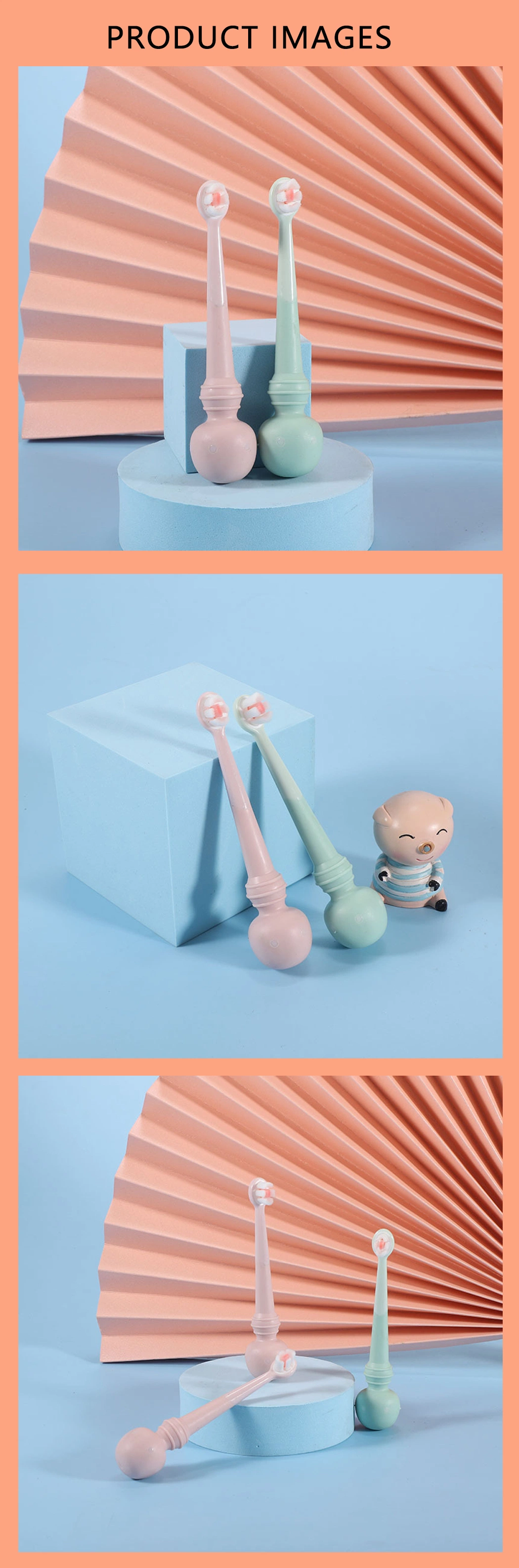 OEM Special Design Children&prime;s 10000 Bristle Manual Comfort Baby Toothbrush