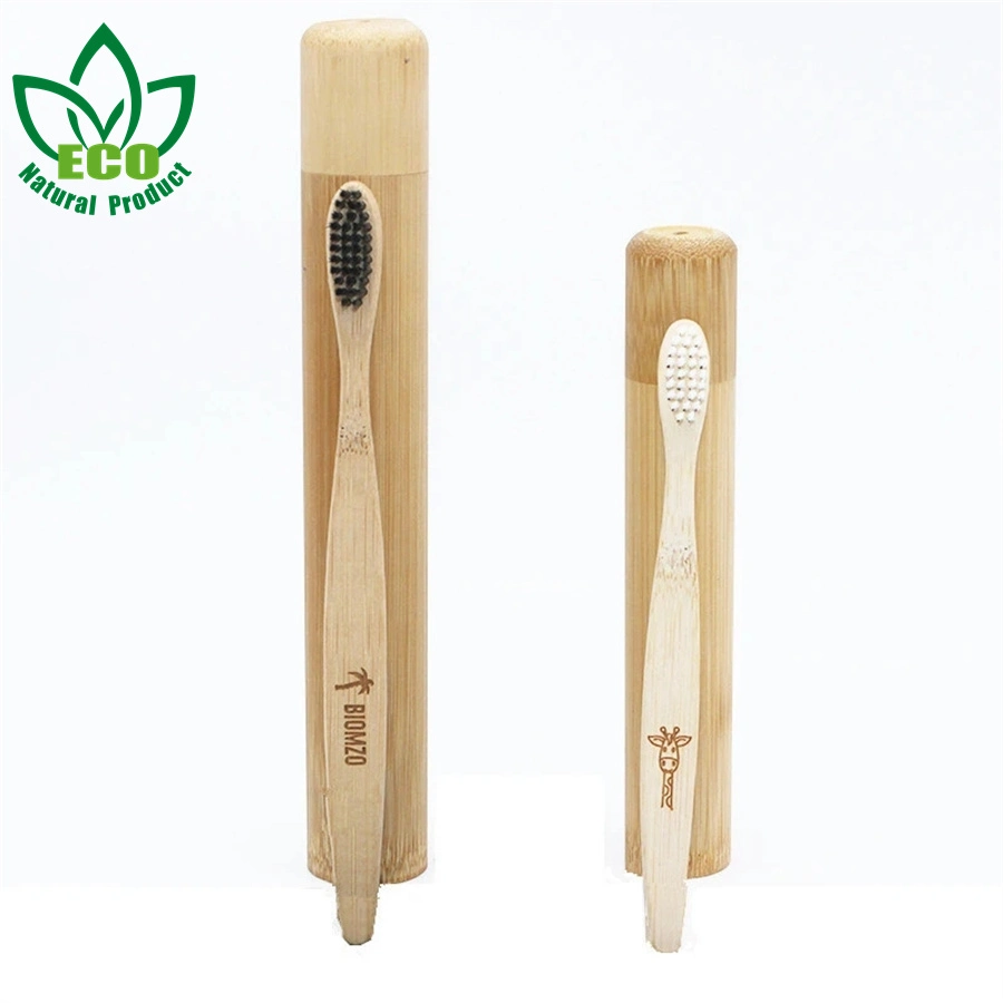 1set Natural Bamboo Toothbrush Adult Child Optional Bamboo Tooth Brush Portable Travel Holder Set Washable BPA Free Bamboo Case