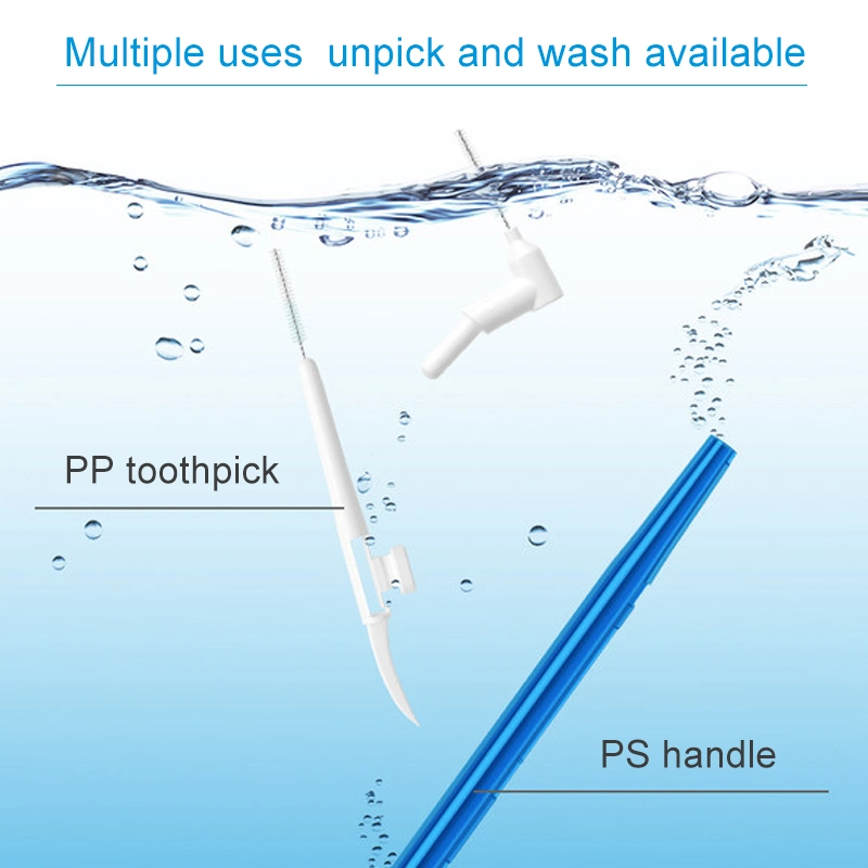 Two-in-One DuPont Household L-Shaped Interdental Brush to Clean Interdental Hygiene