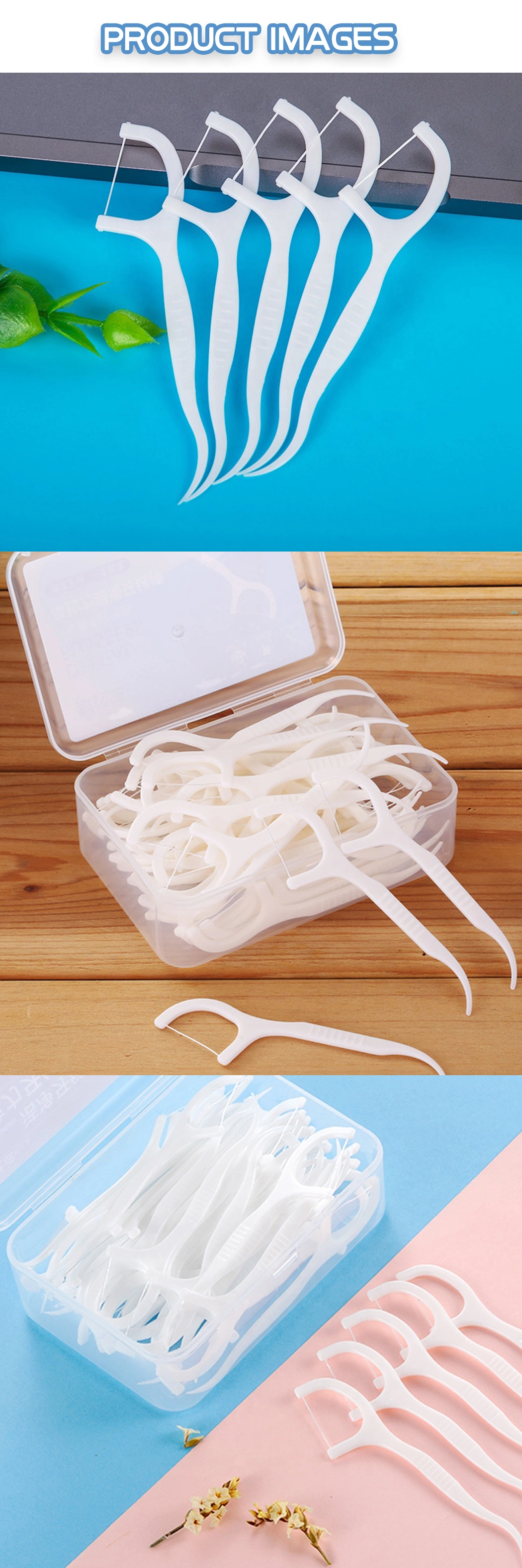 Bulk Biodegradable Dental Floss Picks High Toughness Disposable Toothpicks Sticks