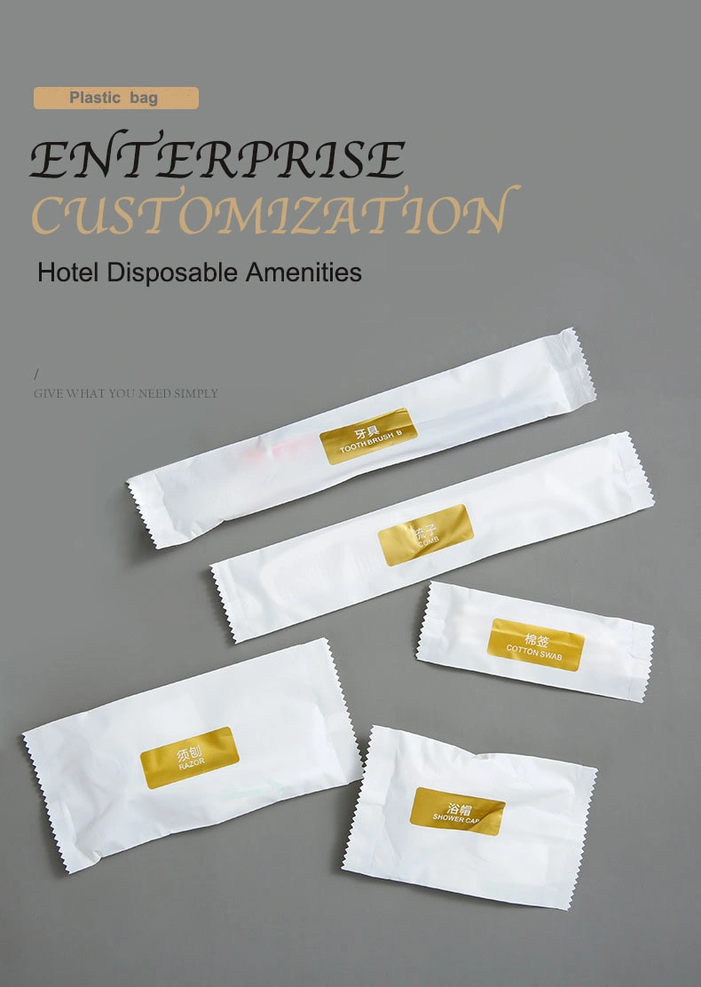 Cheap Personalized Custom Logo Hotel Disposable Toiletries Set Amenities Set Toothbrush