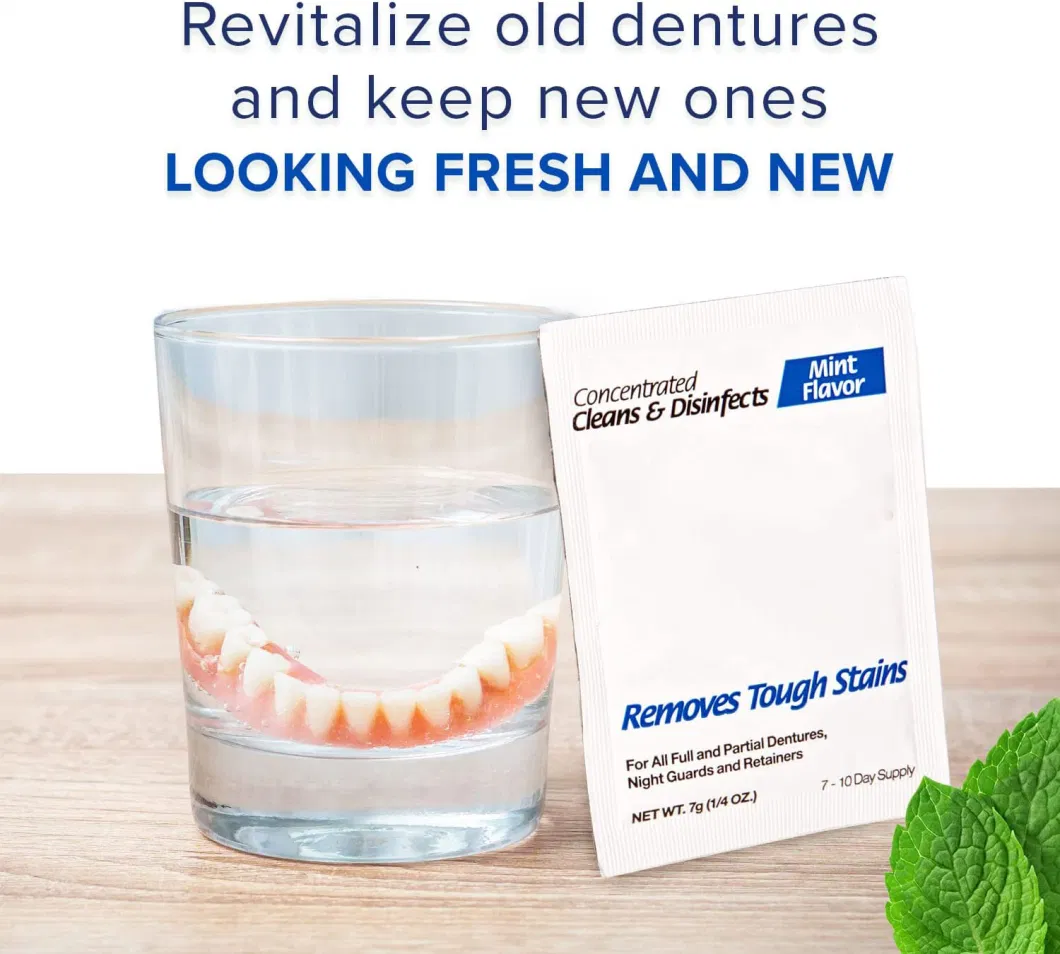 Hot-Sale FDA-Certified Retainer Cleaner Tablets Whitening Dental Care for Cleaning Dentures and Teeth