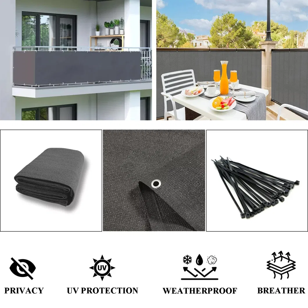 HDPE UV Resistant Fence Screen Plastic Shade Cloth