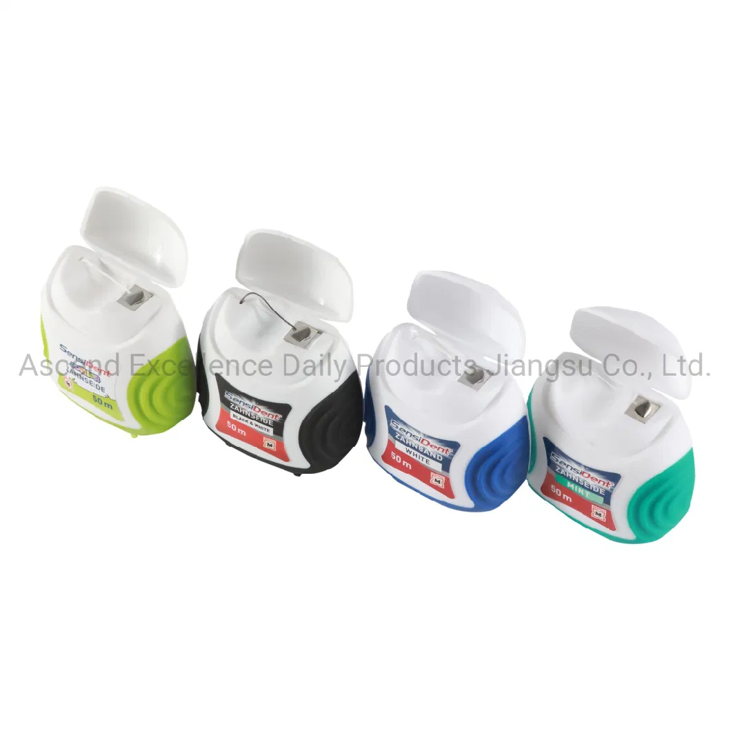 OEM Private Label High Quality Dental Floss in Soft Anti Slip Container with Customized Package