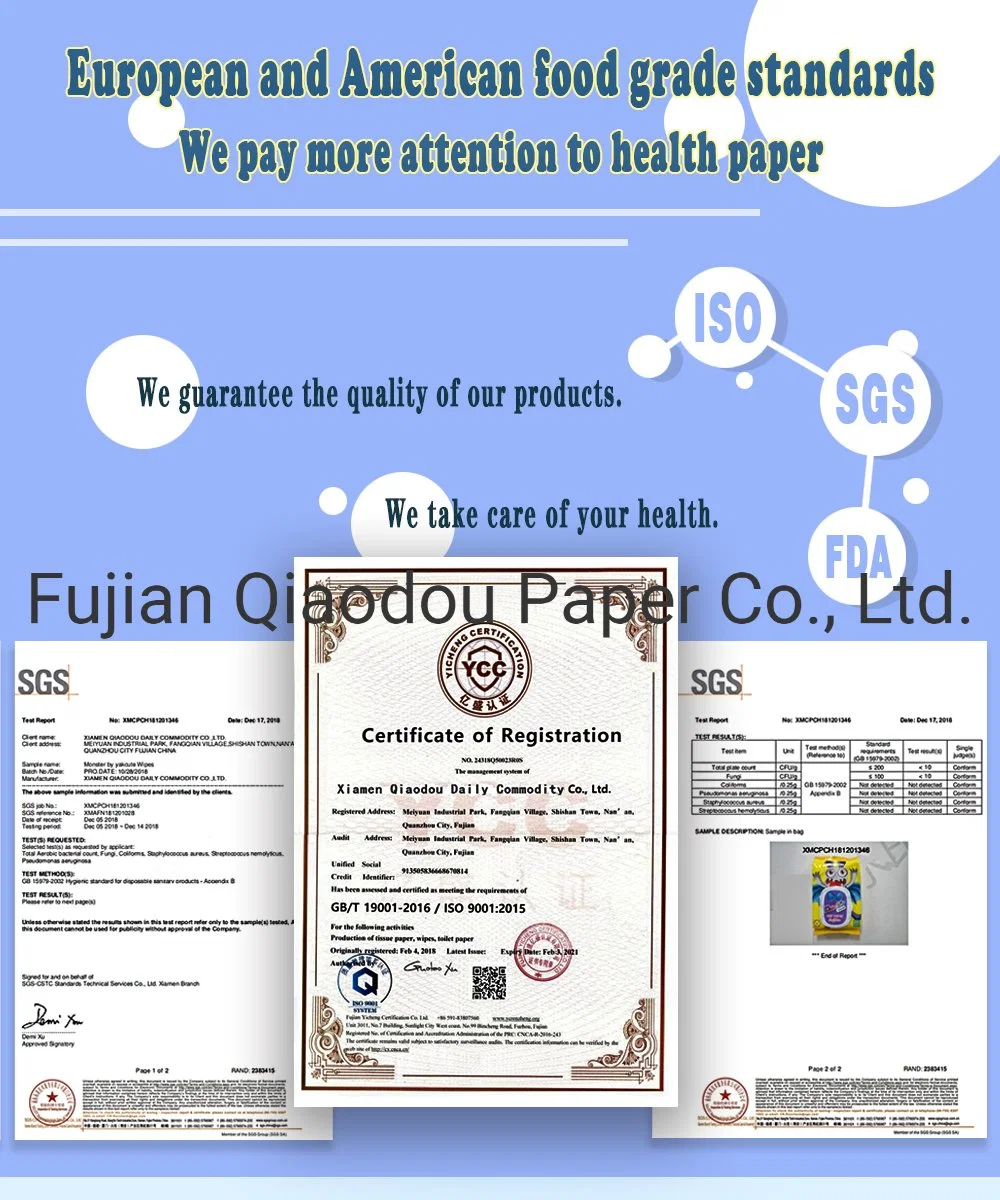 Qiaodou Virgin Wood Pulp High Quality Big Discount Cheap Price Facial Paper Tissue