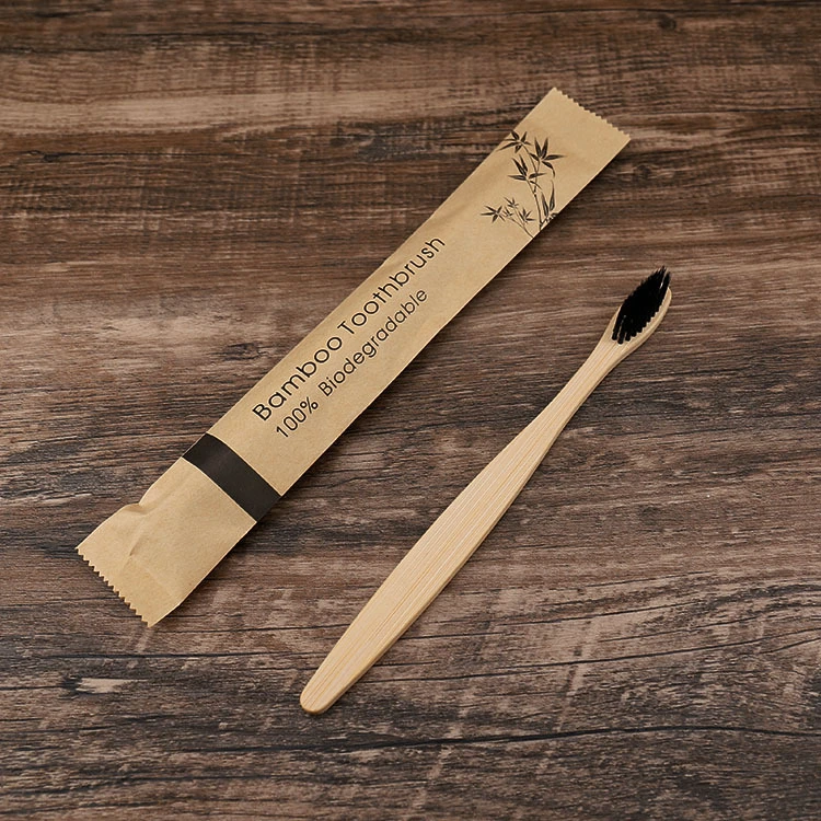 Bamboo Toothbrush with Hotel Amenities for Hotel Room Using