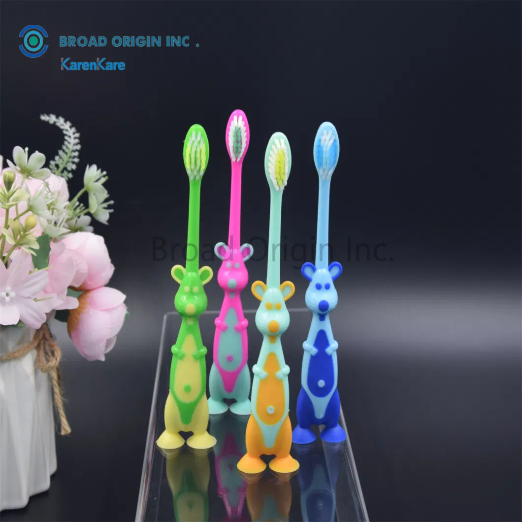 Wholesale Child Animal Toothbrush Set Children Colorful Soft Kids Toothbrush