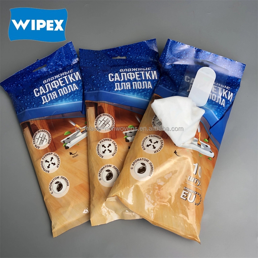 Disposable Spunlace Sweeping Refills Floor Cloth Floor Cleaning Wet Wipes