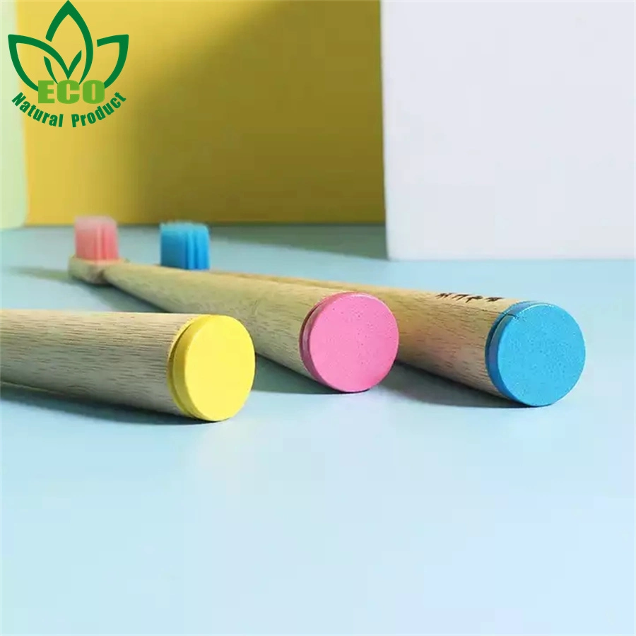 New Design Tooth Brush Cone Shape Vegan Soft Bristle Bamboo Toothbrush Cepillo Dientes Natural Bamboo Fibre Toothbrush