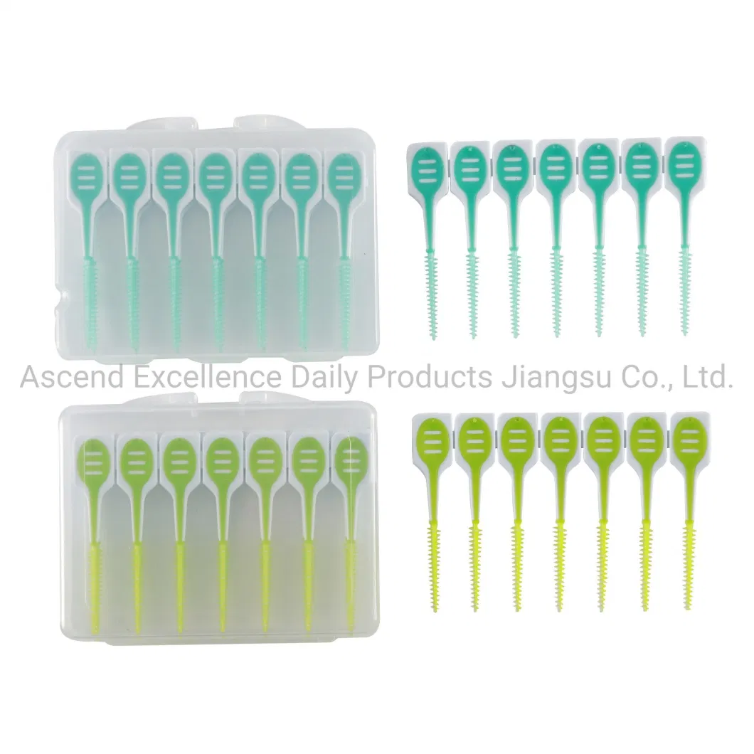 Irs-610-1 OEM Private Label Wire-Free Disposable Interdental Brush/Soft Stick/Pick with Customized Package
