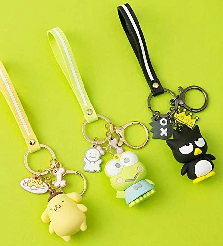 Amazon Hot Sale Custom Plastic Rubber Cartoon New Design Silicone Cute Sanrio Anime Fashion Keychain