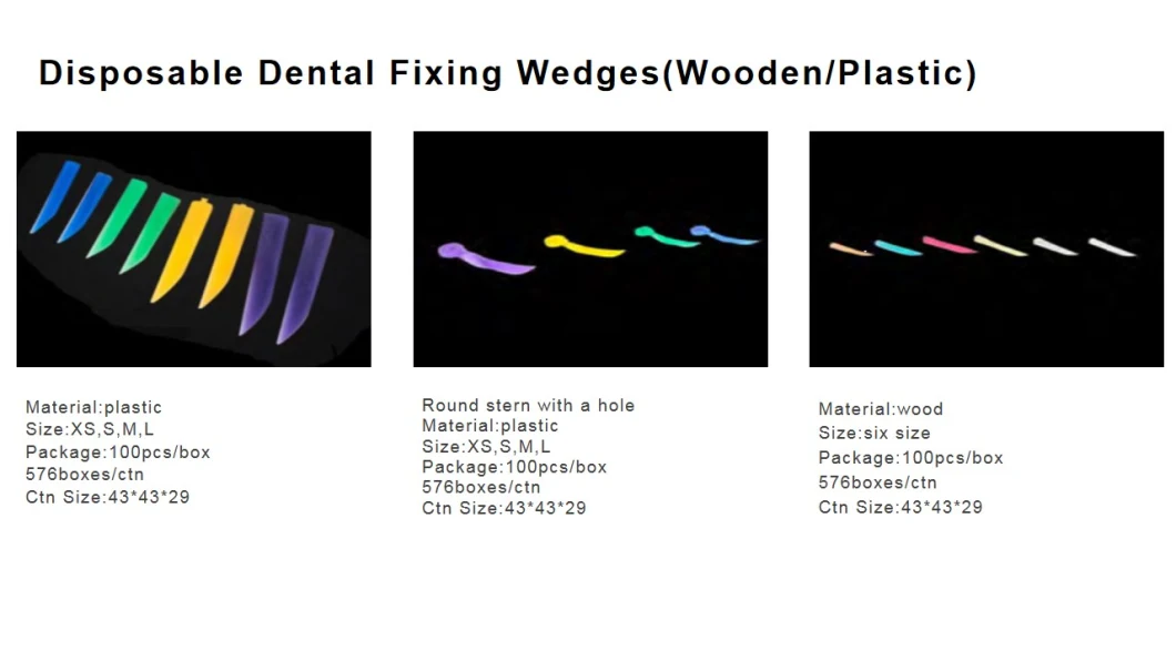 Disposable Fixing Interdental Wedges