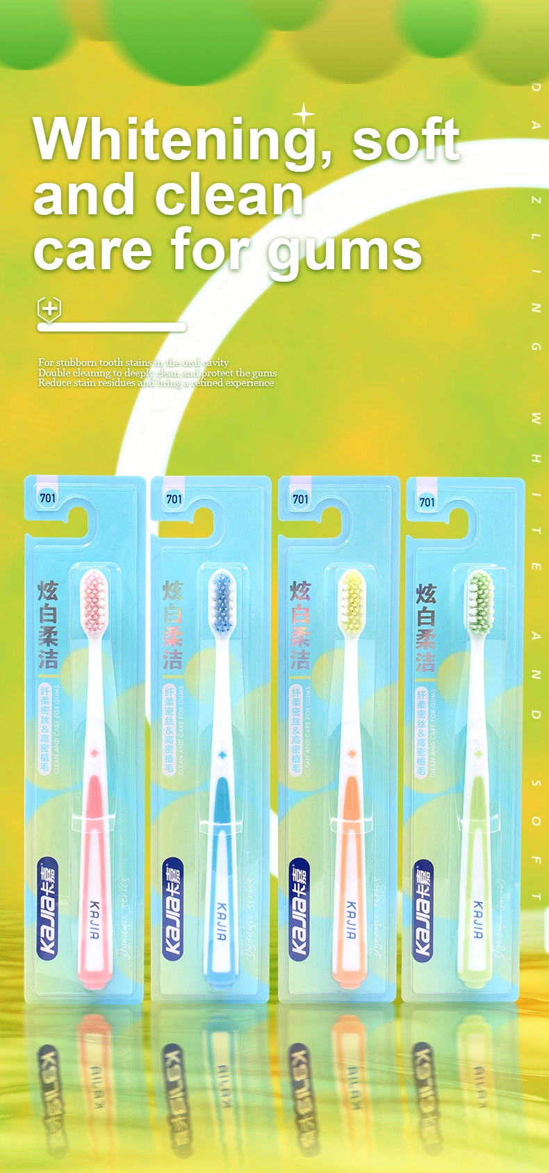 Good Quality Small Toothbrush Head Deep Cleaning Adult Toothbrush