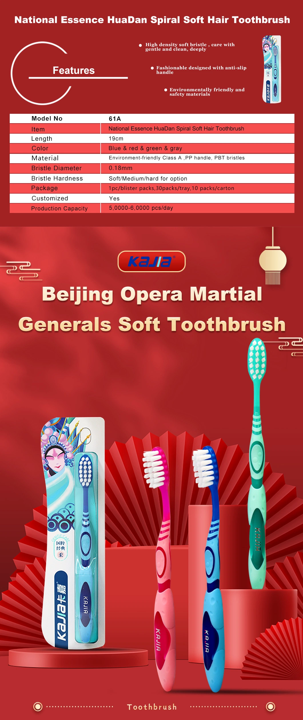 Good Quality Special Handle Fast Delivery Custom Logo Modern Design Adult Toothbrush