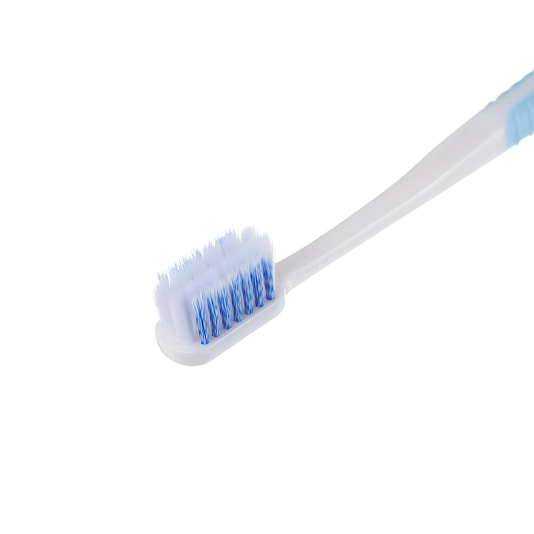 Custom Logo Premium Adult Reusable Nano and Medium Spiral Bristles Plastic Manual Toothbrush 2 in 1