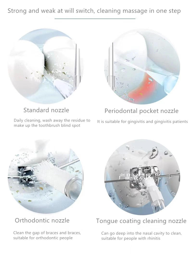 Rechargeable Water Flossor Pressure Oral Irrigator Dental Flossor Portable