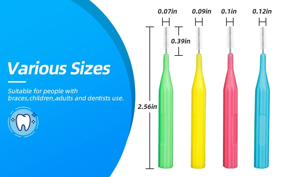 SJ Flossing Head Toothpick Easy Use Tooth Cleaning Tool Multi-color Dental Interdental Brush