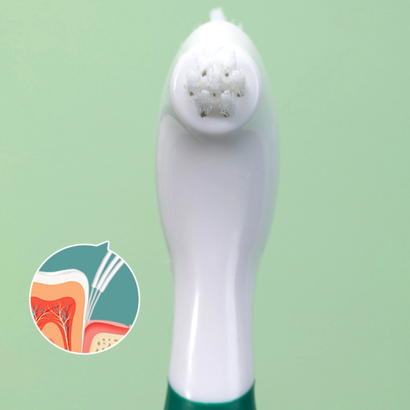 Multi-Layered Bristles Denture Care Brush Travel False Teeth Cleaning Brush