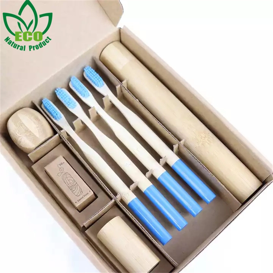 Oral Care Zero Waste Vegan Teeth Brush Bamboo Toothbrush Holder and Dental Floss