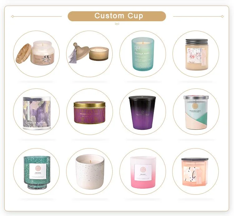 Customized Private Label Silk Printing Glass Sosy Wax Candle for Christmas Holiday