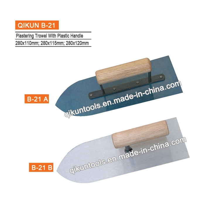 B-19 Construction Decoration Paint Hand Tools Plastic Handle with Teeth Plastering Trowel