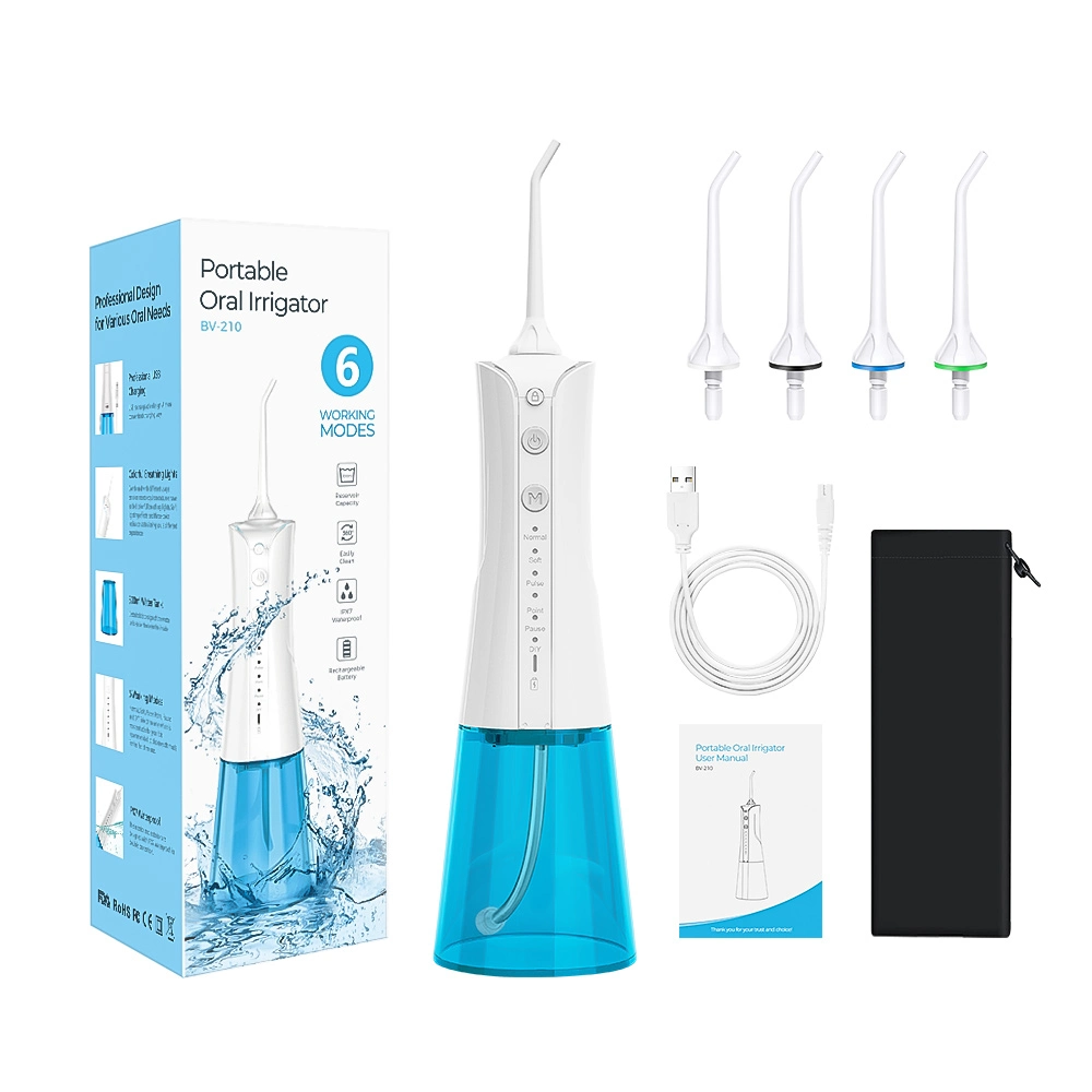 Professional Manual Water Flosser 300ml Tank Mini Cordless Oral Irrigator